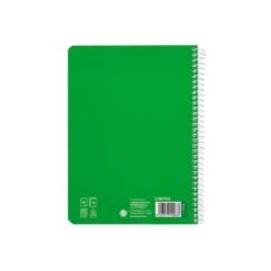 CUADERNO ESPIRAL LIDERPAPEL DI N A5 PAUTAGUIA TAPA BLANDA 40H 75 GR CUADRO PAUTADO 2,5MM COLOR VERDE
