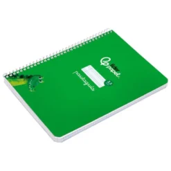 CUADERNO ESPIRAL LIDERPAPEL DI N A5 PAUTAGUIA TAPA BLANDA 40H 75 GR CUADRO PAUTADO 2,5MM COLOR VERDE