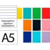 CUADERNO ESPIRAL LIDERPAPEL DIN A5 SMART TAPA BLANDA 80H 75GR HORIZONTAL 8MM CON MARGEN COLORES SURTIDOS