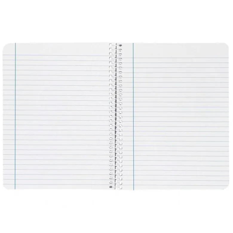 CUADERNO ESPIRAL LIDERPAPEL DIN A5 SMART TAPA BLANDA 80H 75GR HORIZONTAL 8MM CON MARGEN COLORES SURTIDOS