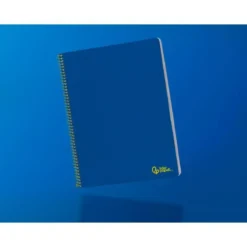 CUADERNO ESPIRAL LIDERPAPEL DIN A4 SMART TAPA BLANDA 80H 75GR PAUTA 3,5MM CON MARGEN COLOR AZUL OSCURO