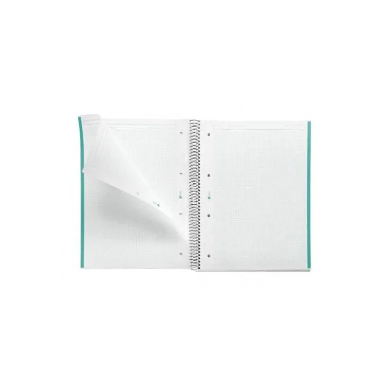CUADERNO ESPIRAL MIQUELRIUS DIN A4 80 HOJAS 90 GR CUADRO 5 MM TAPA FORRADA AURORA ICELAND