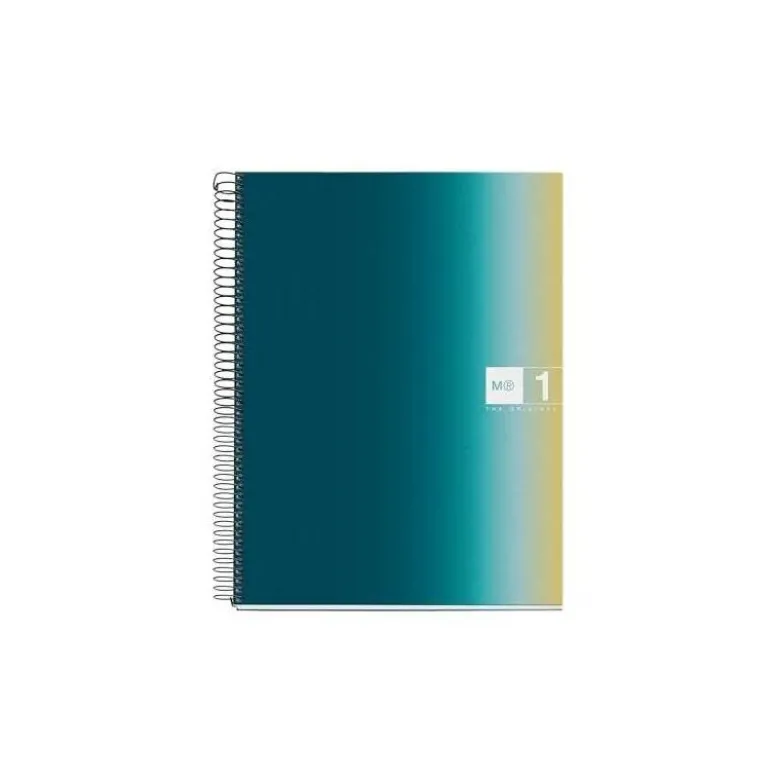 CUADERNO ESPIRAL MIQUELRIUS DIN A4 80 HOJAS 90 GR CUADRO 5 MM TAPA FORRADA AURORA ICELAND