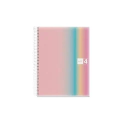 CUADERNO ESPIRAL MIQUELRIUS DIN A4 120 HOJAS 70 GR CUADRO 5 MM TAPA POLIPROPILENO AURORA WEST BAY
