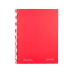CUADERNO ESPIRAL NAVIGATOR A4 TAPA DURA 80H 80GR CUADRO 4MM CON MARGEN ROJO