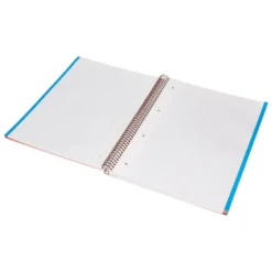 CUADERNO ESPIRAL NAVIGATOR DIN A4 MICRO TAPA FORRADA 120H 80GR CUADRO 5MM 5 BANDAS 4 TALADROS ROSA