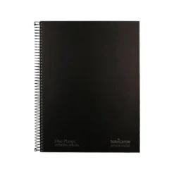 CUADERNO ESPIRAL NAVIGATOR A4 TAPA DURA 80H 80GR CUADRO 4MM CON MARGEN NEGRO