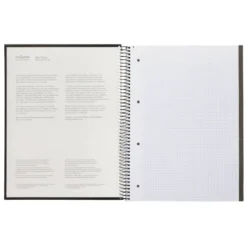 CUADERNO ESPIRAL NAVIGATOR A4 TAPA DURA 80H 80GR CUADRO 4MM CON MARGEN NEGRO