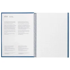 CUADERNO ESPIRAL NAVIGATOR A4 MICRO TAPA FORRADA 80H 80GR CUADRO 5MM UNA BANDA COLOR AZUL MARINO