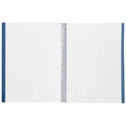 CUADERNO ESPIRAL NAVIGATOR A4 MICRO TAPA FORRADA 80H 80GR CUADRO 5MM UNA BANDA COLOR AZUL MARINO