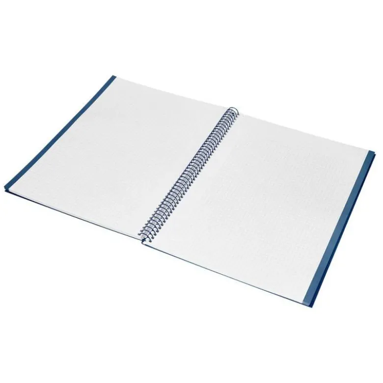 CUADERNO ESPIRAL NAVIGATOR A4 MICRO TAPA FORRADA 80H 80GR CUADRO 5MM UNA BANDA COLOR AZUL MARINO