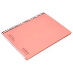CUADERNO ESPIRAL NAVIGATOR A4 TAPA DURA 80H 80GR CUADRO 4MM CON MARGEN CORAL