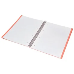 CUADERNO ESPIRAL NAVIGATOR A4 TAPA DURA 80H 80GR CUADRO 4MM CON MARGEN CORAL