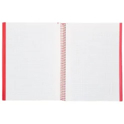 CUADERNO ESPIRAL NAVIGATOR A4 MICRO TAPA FORRADA 80H 80GR CUADRO 5MM 1 BANDA COLOR ROJO