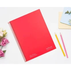 CUADERNO ESPIRAL NAVIGATOR A4 MICRO TAPA FORRADA 80H 80GR CUADRO 5MM 1 BANDA COLOR ROJO