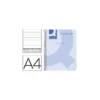 Cuaderno espiral Q-Connect Din A4 micro tapa plastico 80h 70g horizontal sin bandas 4 taladros azul