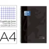 Cuaderno Oxford A4 Gris Tapa Extradura 80 hojas Cuadrícula 5 mm
