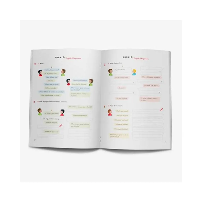 CUADERNO RUBIO ENGLISH 8 YEARS BEGINNERS