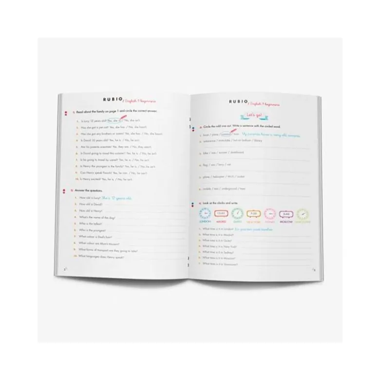 CUADERNO RUBIO ENGLISH 9 YEARS BEGINNERS