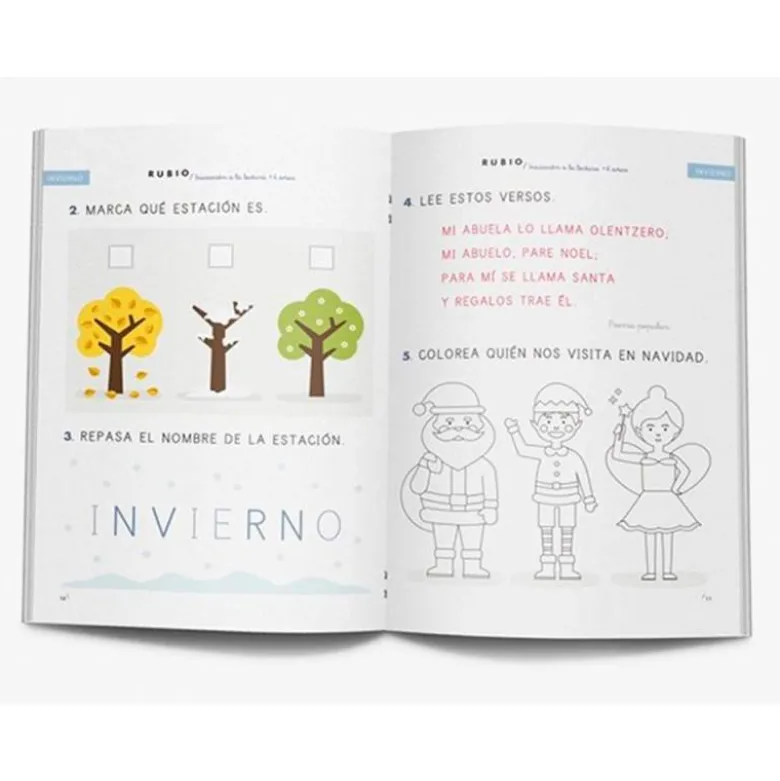 CUADERNO RUBIO INICIACION A LA LECTURA + 4 AÑOS