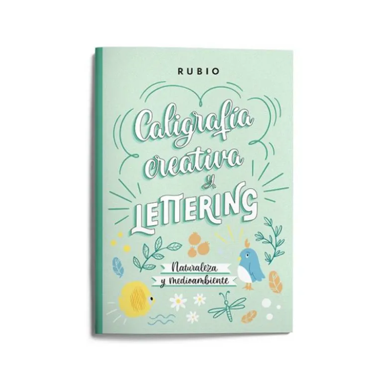 CUADERNO RUBIO LETTERING CALIGRAFIA CREATIVA NATURALEZA Y MEDIO AMBIENTE