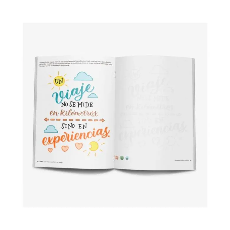 CUADERNO RUBIO LETTERING CALIGRAFIA CREATIVA VIAJANDO POR EL MUNDO