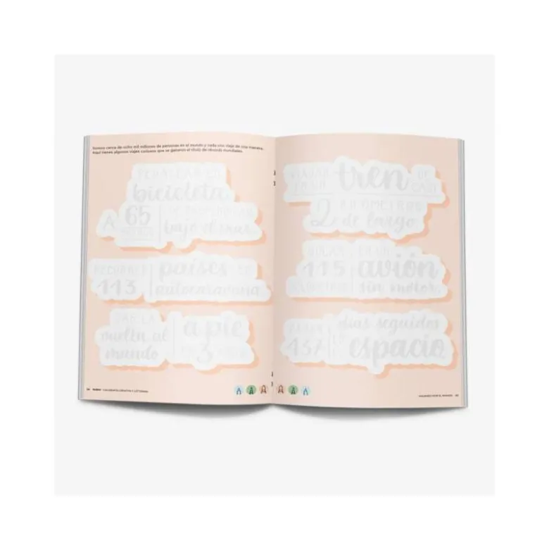 CUADERNO RUBIO LETTERING CALIGRAFIA CREATIVA VIAJANDO POR EL MUNDO