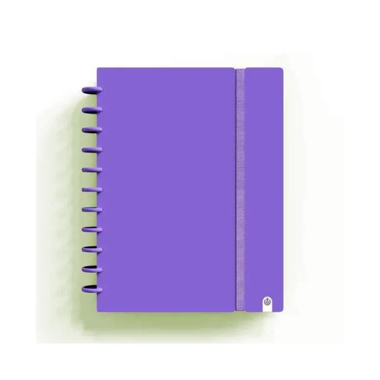 CUADERNO CARCHIVO INGENIOX FOAM A4 80H CUADRICULA MALVA PASTEL