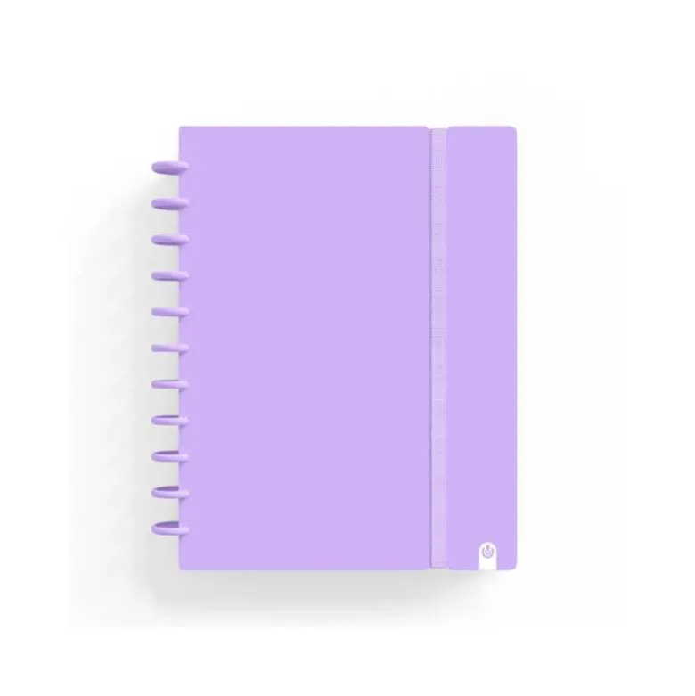 CUADERNO CARCHIVO INGENIOX FOAM A5 80H CUADRICULA MALVA PASTEL