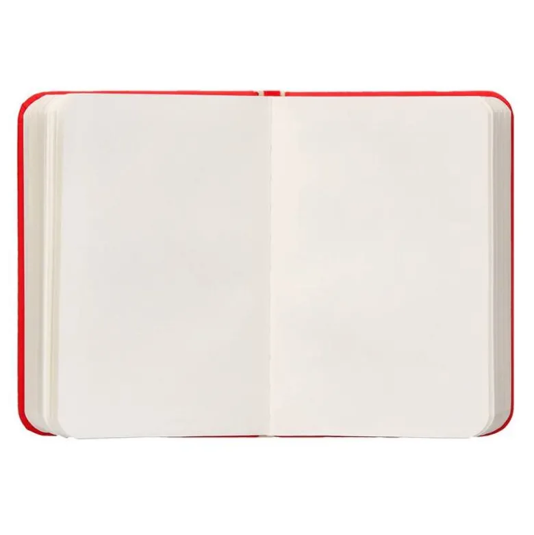 CUADERNO CON GOMILLA ANTARTIK NOTES TAPA DURA A7 HOJAS LISAS ROJO 80 HOJAS 80 GR FSC