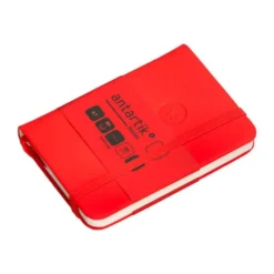 CUADERNO CON GOMILLA ANTARTIK NOTES TAPA DURA A7 HOJAS LISAS ROJO 80 HOJAS 80 GR FSC