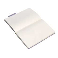 CUADERNO CON GOMILLA ANTARTIK NOTES TAPA DURA A5 HOJAS LISAS MORADO Y AMARILLO 100 HOJAS 80 GR FSC