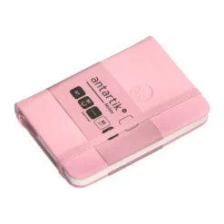 CUADERNO CON GOMILLA ANTARTIK NOTES TAPA DURA A7 HOJAS LISAS ROSA PASTEL 80 HOJAS 80 GR FSC