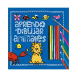 CUADERNO DE COLOREAR SUSAETA APRENDO A DIBUJAR ANIMALES 32 PAGINAS 23,2X23,5 CM
