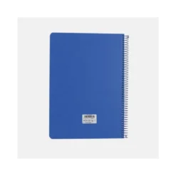 CUADERNO ESPIRAL ANTARTIK A4 TAPA FOAM 80H 90GR CUADRO 4MM CON MARGEN COLOR AZUL