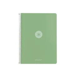 CUADERNO ESPIRAL ANTARTIK A4 TAPA FOAM 80H 90GR CUADRO 4MM CON MARGEN COLOR VERDE MATCHA