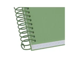 CUADERNO ESPIRAL ANTARTIK A4 TAPA FOAM 80H 90GR CUADRO 4MM CON MARGEN COLOR VERDE MATCHA