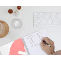 Cuaderno espiral Antartik DIN A4 microperforado Tapa dura 80 hojas 100g/m2 Coral
