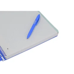 CUADERNO ESPIRAL ANTARTIK MICRO A4 TAPA FOAM 120H 90GR CUADRO 5MM 5 BANDAS 4 TALADROS COLOR AZUL