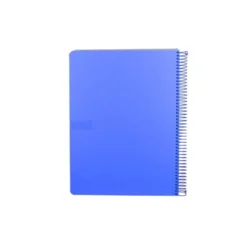 CUADERNO ESPIRAL ANTARTIK MICRO A4 TAPA FOAM 120H 90GR CUADRO 5MM 5 BANDAS 4 TALADROS COLOR AZUL