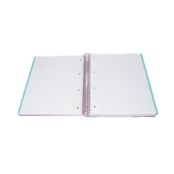 CUADERNO ESPIRAL ANTARTIK MICRO A4 TAPA FOAM 120H 90GR CUADRO 5MM 5 BANDAS 4 TALADROS COLOR LAVANDA