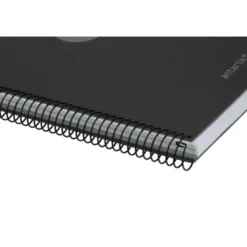 CUADERNO ESPIRAL ANTARTIK MICRO A4 TAPA FOAM 120H 90GR CUADRO 5MM 5 BANDAS 4 TALADROS COLOR NEGRO