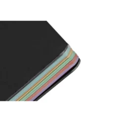 CUADERNO ESPIRAL ANTARTIK MICRO A4 TAPA FOAM 120H 90GR CUADRO 5MM 5 BANDAS 4 TALADROS COLOR NEGRO