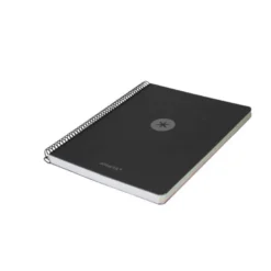 CUADERNO ESPIRAL ANTARTIK MICRO A4 TAPA FOAM 120H 90GR CUADRO 5MM 5 BANDAS 4 TALADROS COLOR NEGRO