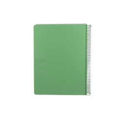 CUADERNO ESPIRAL ANTARTIK MICRO A4 TAPA FOAM 120H 90GR CUADRO 5MM 5 BANDAS 4 TALADROS COLOR VERDE MATCHA