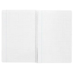 Cuaderno espiral Liderpapel Tamaño folio 80 hojas Tapa dura Cuadricula 3 mm 75 g/m2 Con margen Colores surtidos