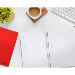 CUADERNO ESPIRAL LIDERPAPEL DIN A5 SMART TAPA BLANDA 80H 75GR CUADRO 4MM CON MARGEN COLORES SURTIDOS
