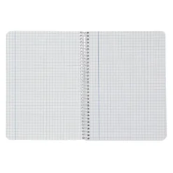 CUADERNO ESPIRAL LIDERPAPEL DIN A4 SMART TAPA BLANDA 80H 75GR CUADRO 6 MM CON MARGEN COLORES SURTIDOS