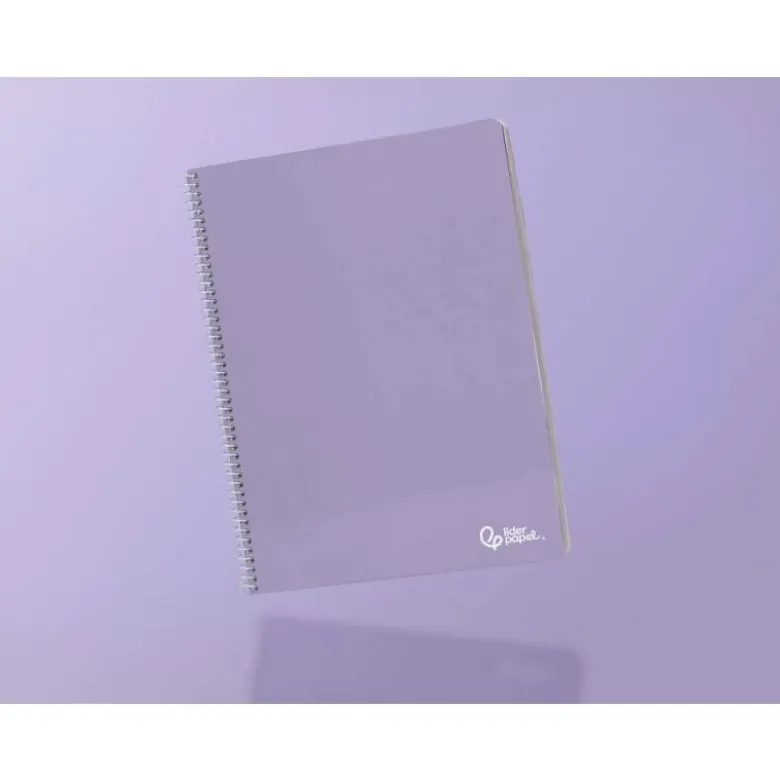 CUADERNO ESPIRAL LIDERPAPEL DIN A4 SMART TAPA BLANDA 80H 75GR PAUTA 2,5MM CON MARGEN COLORES SURTIDOS