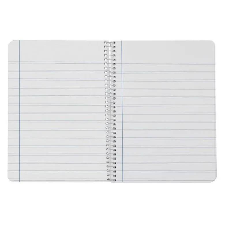 CUADERNO ESPIRAL LIDERPAPEL DIN A4 SMART TAPA BLANDA 80H 75GR PAUTA 2,5MM CON MARGEN COLORES SURTIDOS